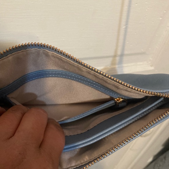 Blue Eyelet Crossbody Bag - Picture 8 of 16